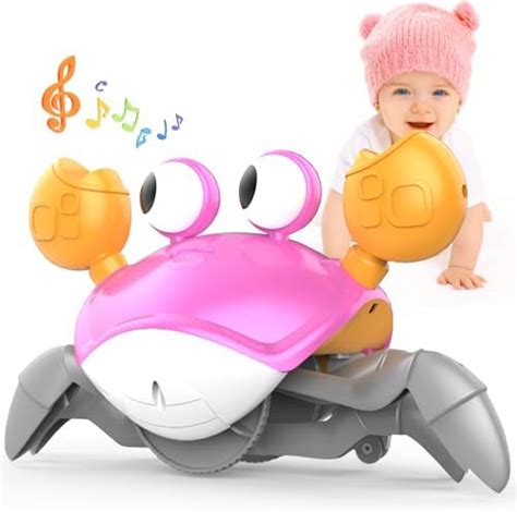 Yeaye Crawling Crab Baby Toys Infant Tummy Time Toy Gifts For 3 4 5 6