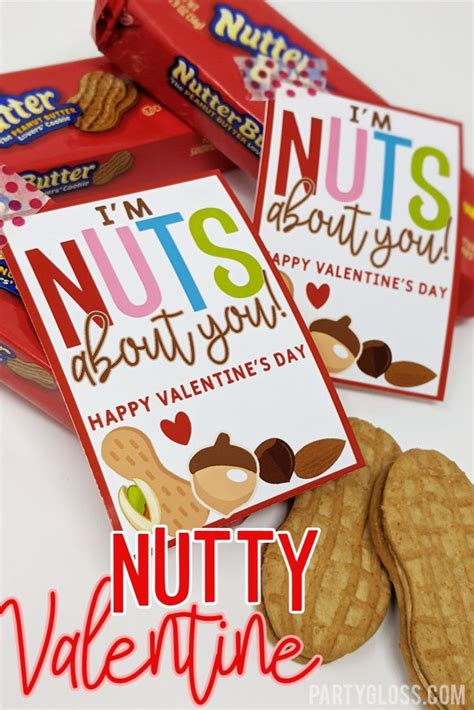 Three Valentine S Day Cards With Nuts On Them