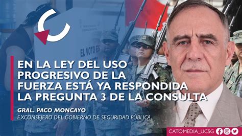 En la ley del Uso de la Fuerza está ya respondida la pregunta 3 de la