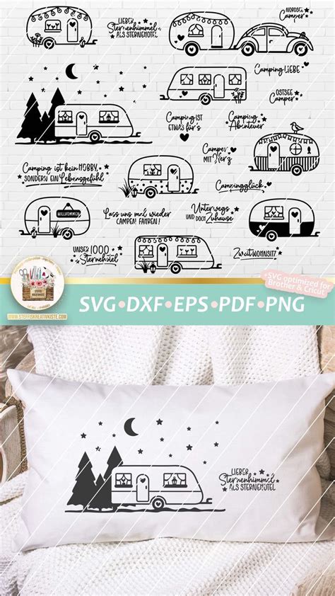 Plotterdatei Camping Wohnwagen Svg Plotterdatei Camper Camping