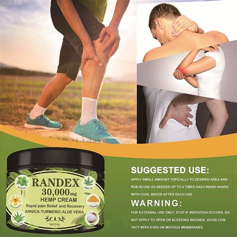 30000mg Organic Hemp Cream Pain Relief Natural For Sore Muscles Stiff Joints And Aching Knees