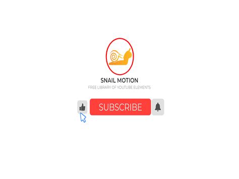 Free Youtube Subscribe Button Animated For Premiere Pro | Snail Motion