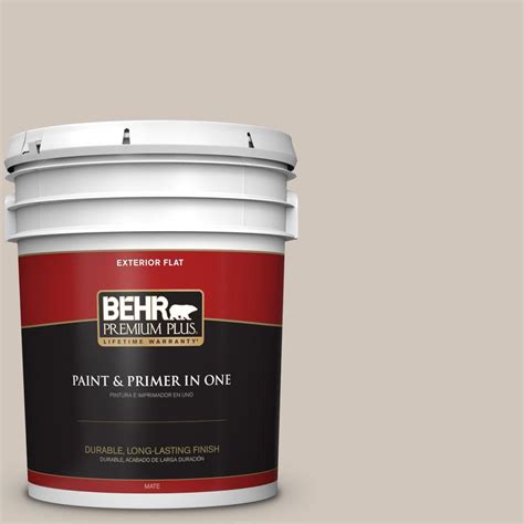 Behr Premium Plus 5 Gal N210 2 Cappuccino Froth Flat Exterior Paint