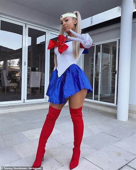 Tammy Hembrow Dresses As A Flirty Sailor Moon For Halloween Daily Mail Online