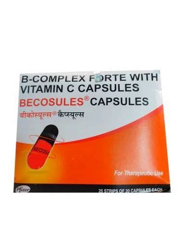 B Complex Forte With Vitamin C Becosules Capsules At Rs 1050 41 Box Vitamin B Complex Tablets