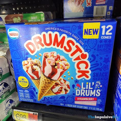 Spotted Nestle Drumstick Lil Drums Strawberry And Vanilla Strawberry