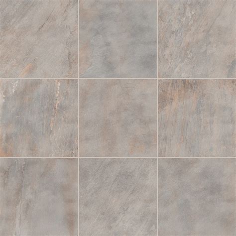 Paleo 2CM Quartz Gray 24x24 Textured Matte Porcelain Paver Tilebar