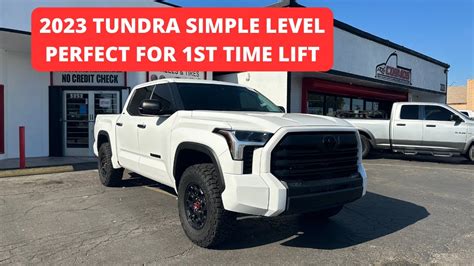 2023 Toyota Tundra Leveling Kit With Bigger Tires And Wheels Best Entry Level Setup Youtube