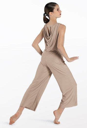 Cowl Neck Gaucho Pant Dance Jumpsuit Weissman® Dance Jumpsuit