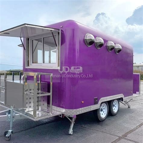 Customized Food Trailer Fully Equipped Food Concession Ice Cream Cart