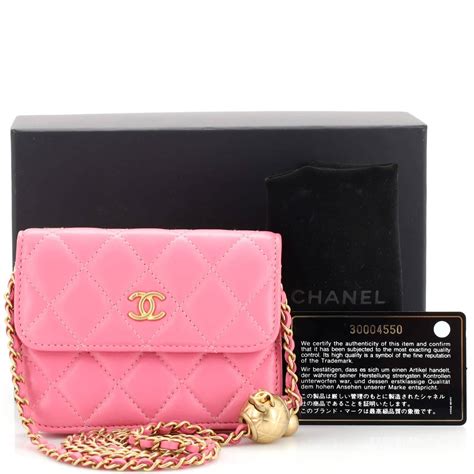 Chanel Pearl Crush Flap Clutch With Chain Quilted Lambskin Mini Grailed