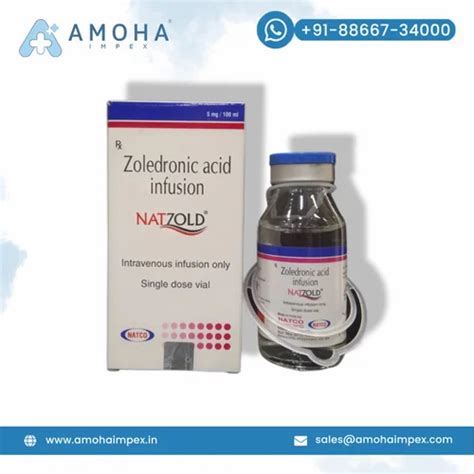 Zoledronic Acid Natzold Mg Infusion Mg Single Vial At Rs Box