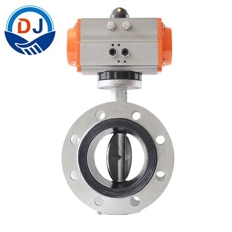 D341X 10p Stainless Steel Soft Sealing Pneumatic Actuated Flange