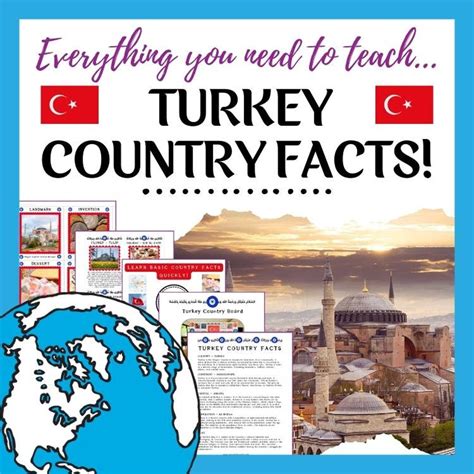 Turkey Unit Study Turkey Country Facts Study Unit - Etsy