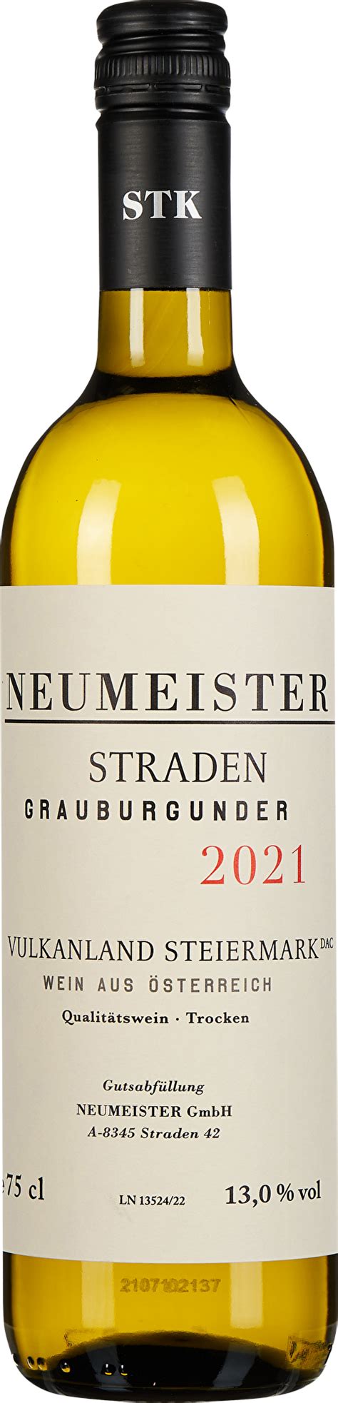 Neumeister Grauburgunder Straden 2021 WEIN CO