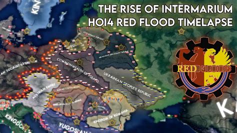 The Rise Of Intermarium HOI4 Red Flood Timelapse YouTube