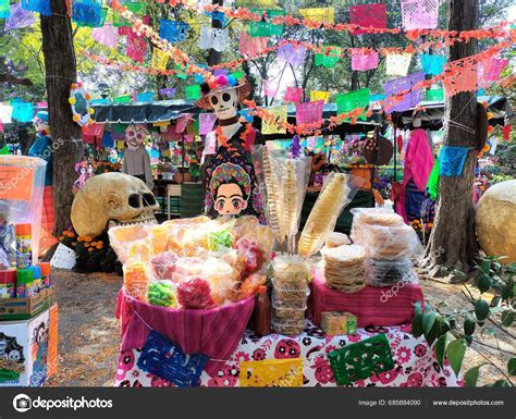 Ofrendas Altars Esplanade National Museum Viceroyalty Tepotzotln State Mexico Nov – Stock ...