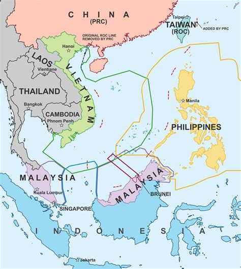 Territorial Claims In The South China Sea Maps On The Web