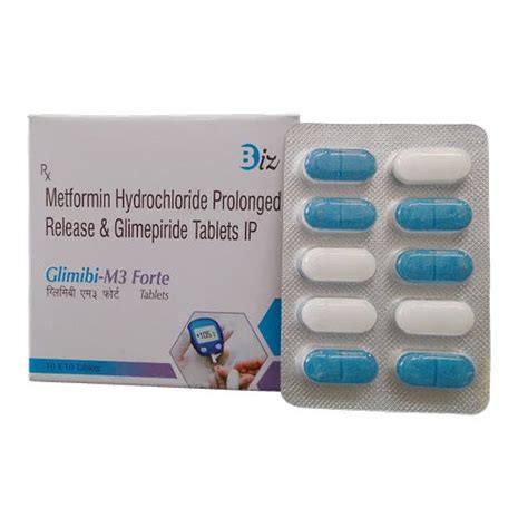 Glimepiride 3mg And Metformin Pr 1000mg Tablets General Medicines At