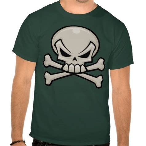 Skull And Crossbones T Shirt Zazzle T Shirt Shirts Cool T Shirts