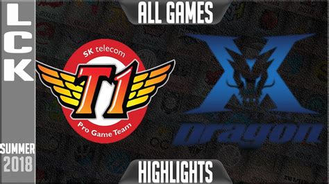 SKT Vs KZ Highlights ALL GAMES LCK Summer 2018 Week 8 Day 3 SK