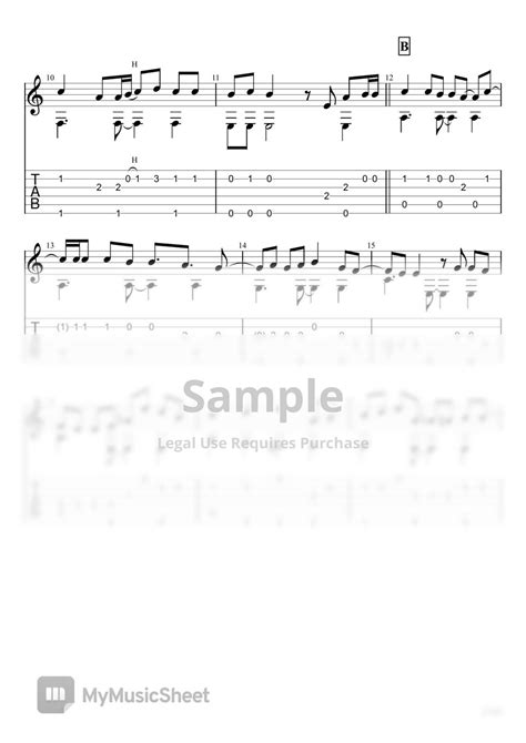 YOASOBI Taisho Romance Fingerstyle Tab 1staff By U3danchou