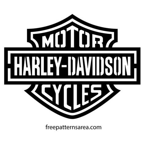 Harley Davidson Logo Paint Wall Stencils