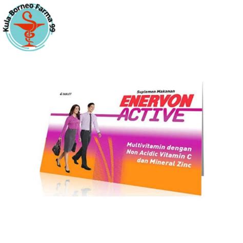 Jual Enervon C Active 1 Strip Isi 4 Tablet Shopee Indonesia