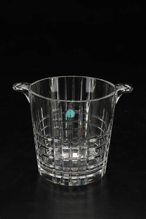 Tiffany And Co Plaid Crystal Ice Bucket With Atlantis And Other