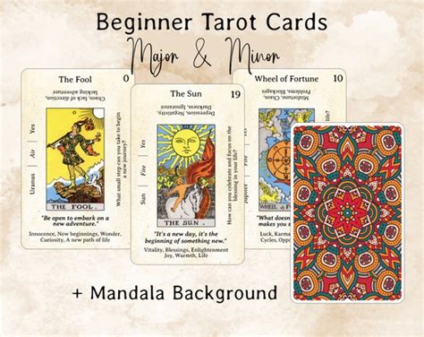 Complete Cards Printable Tarot Cards With Keywords Beginner