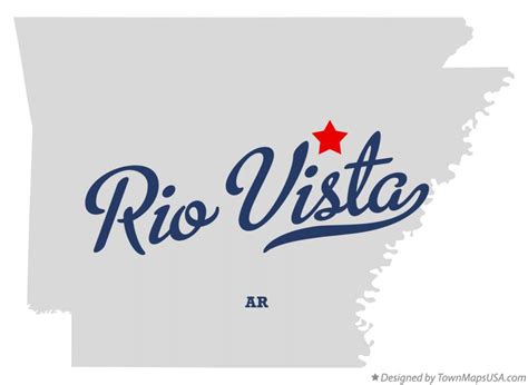 Map of Rio Vista, AR, Arkansas