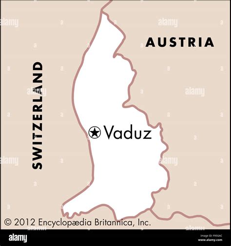 Vaduz Liechtenstein Maps Cartography Geography Hi Res Stock Photography