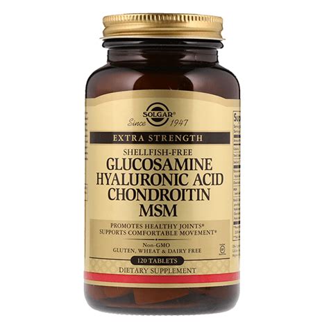 Glucosammina + Acido ialuronico + Condroitina + MSM - 60 compre - Solgar