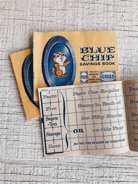 Vintage Blue Chip Savings Book Blue Chip Stamps Brand New Savings