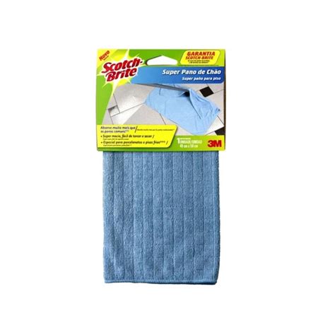 Super Pano De Chão 3M Scotch Brite Azul 59Cm X 49Cm em Promoção