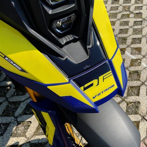 Adhesivos 3D Compatibles Con Suzuki V Strom 800 DE 2023 Puntales Amarillo