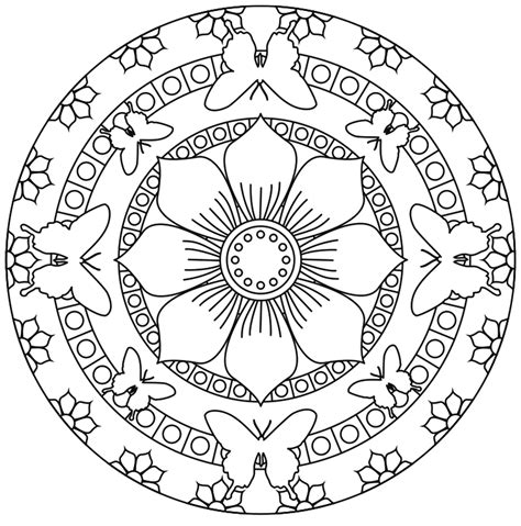 Desenhos De Mandalas Simples - 8