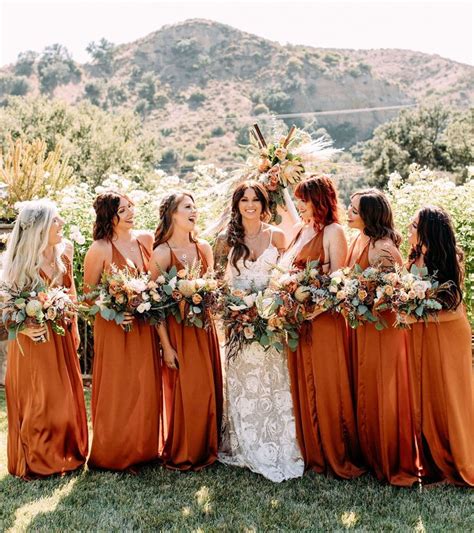 Burnt Orange Bridesmaid Dresses You Must Look Burnt Orange Bridesmaid