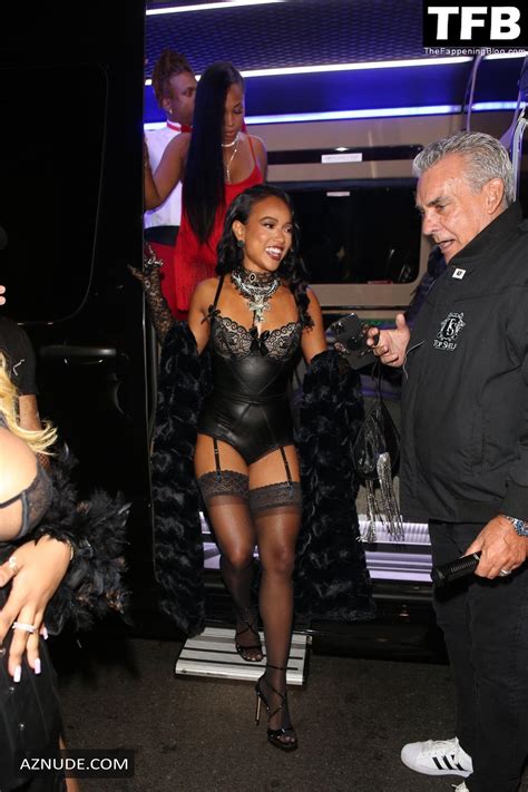 Karrueche Tran Sexy Seen Flaunting Her Hot Legs And Ass At Poppy In Los Angeles Aznude