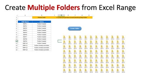 Create Multiple Folders From Excel Range Pk An Excel Expert