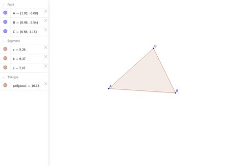 Triángulo Geogebra