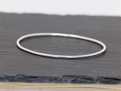 Plain Sterling Silver Bangle Plain Bangle Sterling Silver Bangle