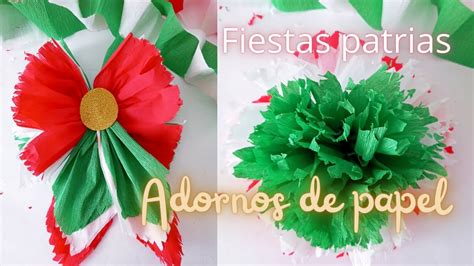 Cómo hacer guirnaldas de papel crepé y adornos para fiestas patrias