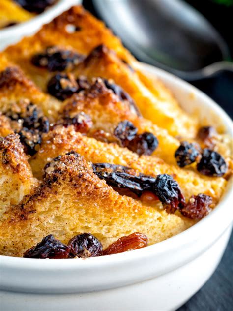 Individual Bread And Butter Puddings With Raisins Sultanas Krumpli