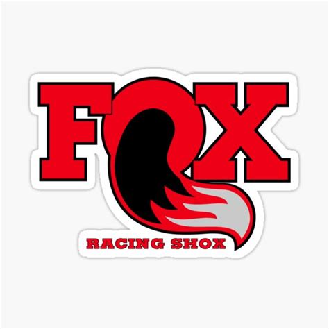 "Fox Racing Shox - Red" Sticker for Sale by ItsMeRuva | Redbubble