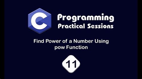 Find The Power Of A Number Using The Pow Function In C Programming