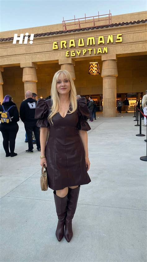 Barbara Crampton In A Brown Dress 02022024 • Celebmafia