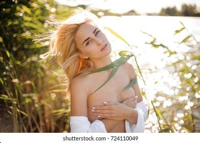 Nude Portrait Beautiful Sexy Blond Woman Stock Photo Shutterstock