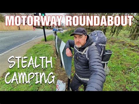 Stealth Camping On A Motorway Highway Roundabout Youtube