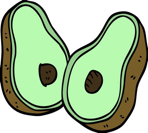 avocado drawing 10
